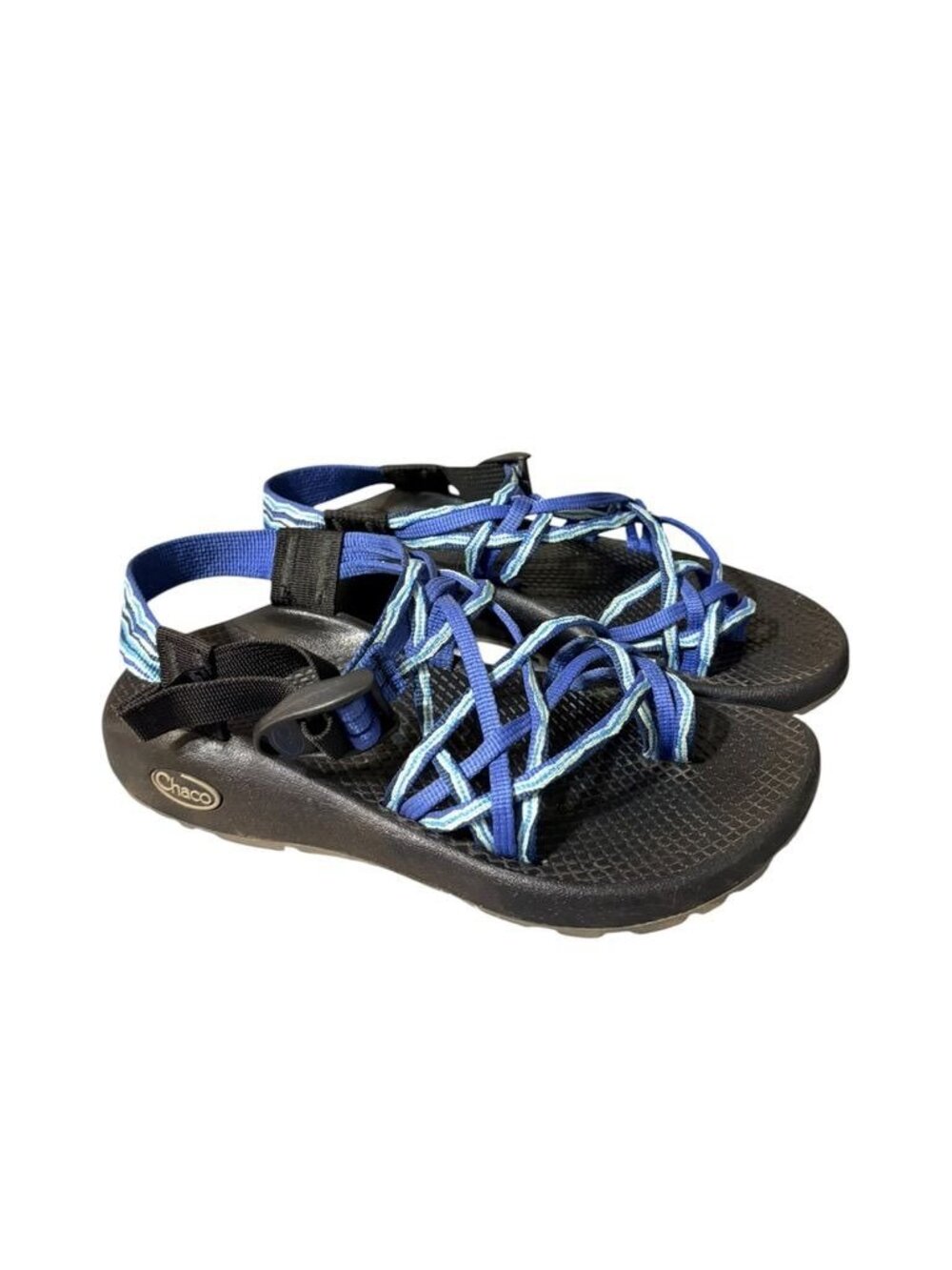 Chaco ZX/2 Classic Sandals 6 Women Blue Nylon Black Waterproof Arch Support VGUC